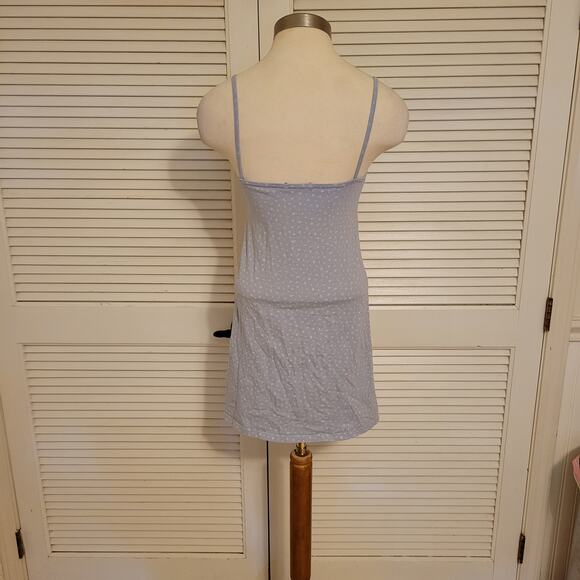 Brandy Mayville Blue Floral Spaghetti Strap Mini Dress V Neck Size XS - Picture 2 of 7